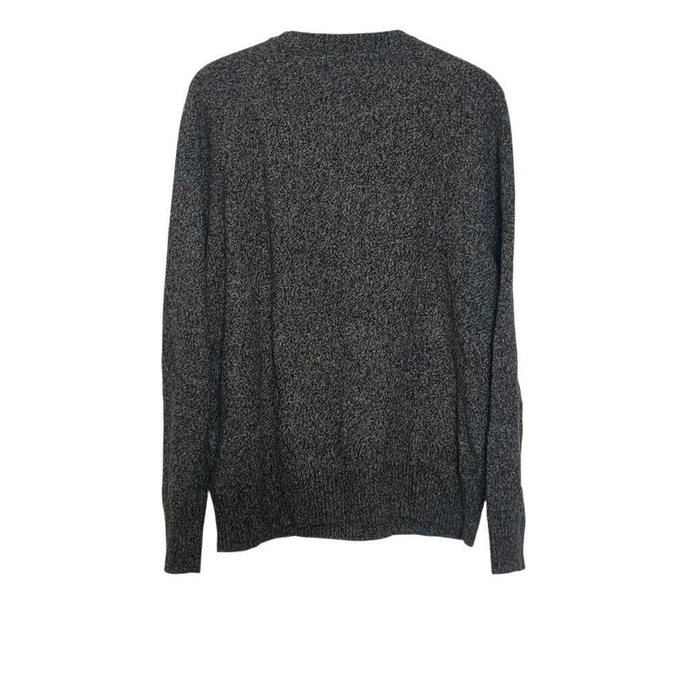 J. Crew Lambswool Blend Marled Crewneck Pullover Sweater Charcoal Gray Sz Large - Picture 8 of 8